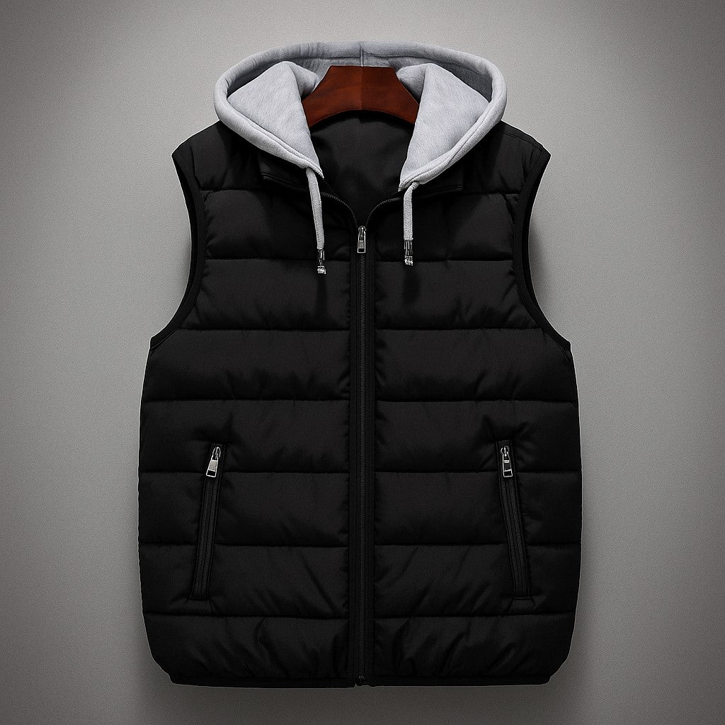 Men’s Quilted Hooded Vest