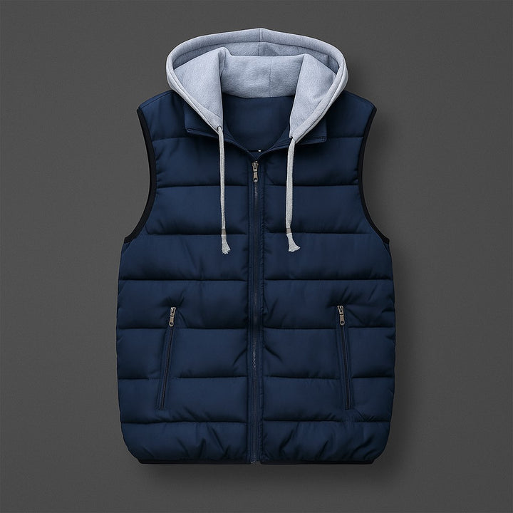 Men’s Quilted Hooded Vest