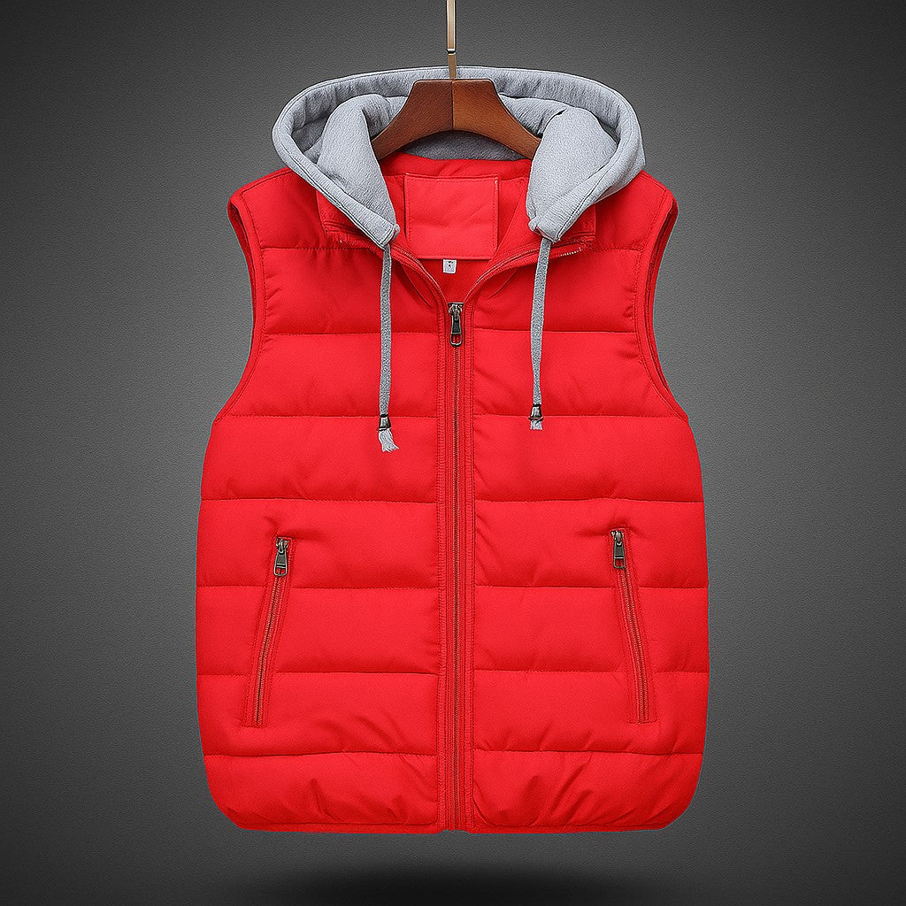 Men’s Quilted Hooded Vest