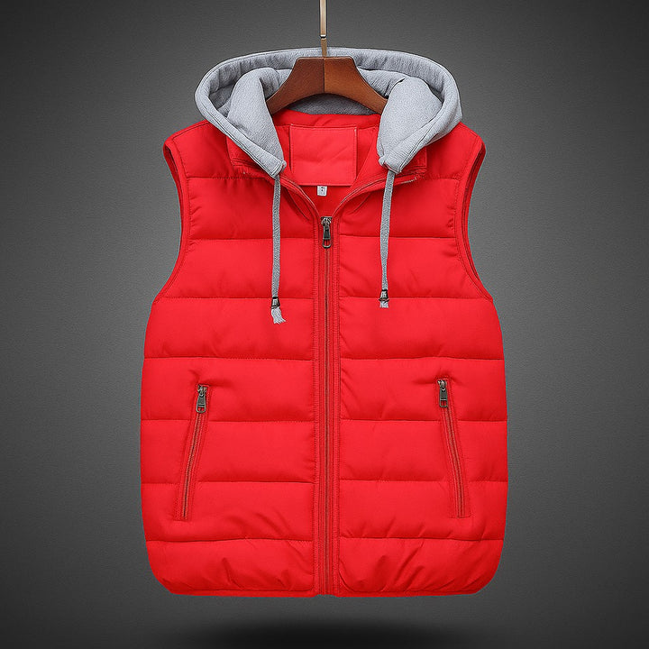 Men’s Quilted Hooded Vest