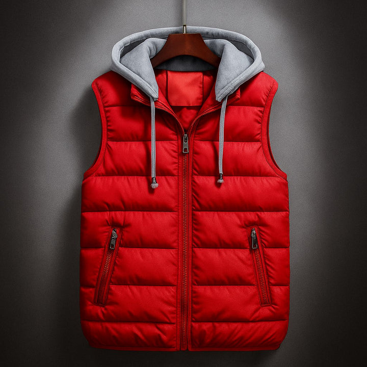 Men’s Quilted Hooded Vest