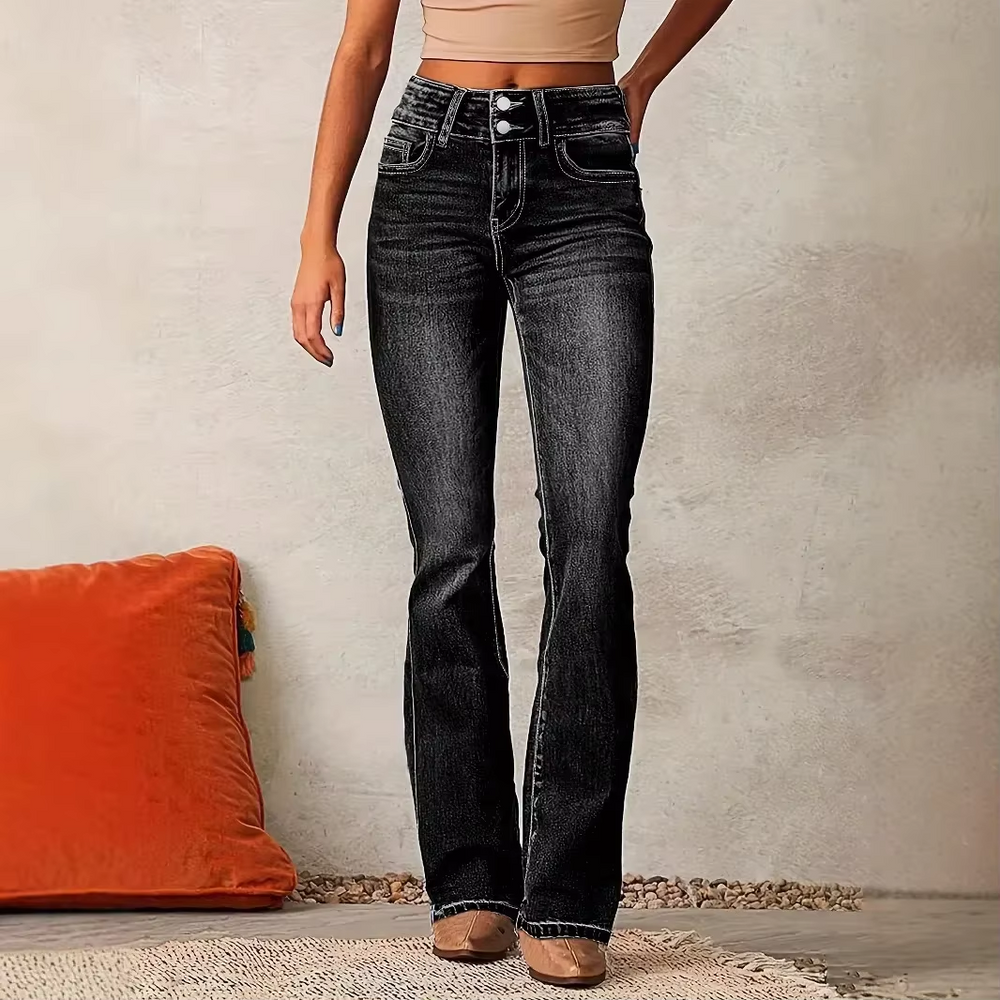 Women’s High-Rise Flared Jeans - Heston Manor