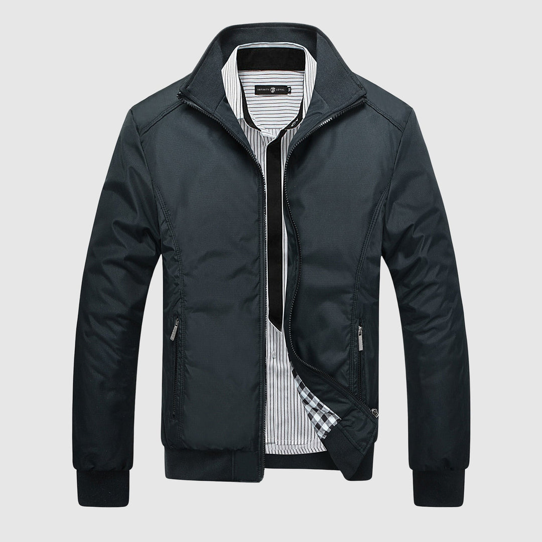 Casual men’s stand collar autumn jacket - HESTON MANOR