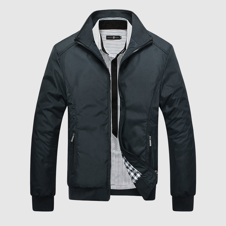 Casual men’s stand collar autumn jacket - HESTON MANOR