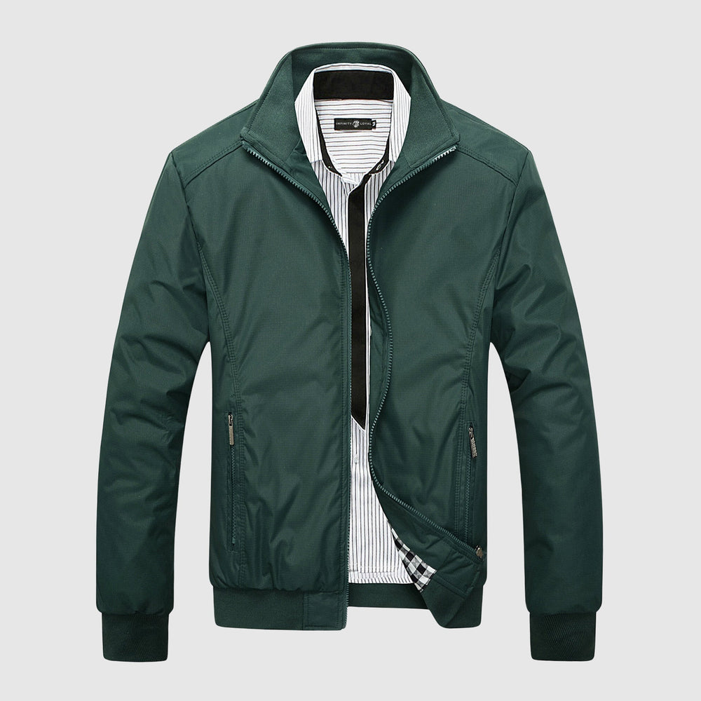 Casual men’s stand collar autumn jacket - HESTON MANOR