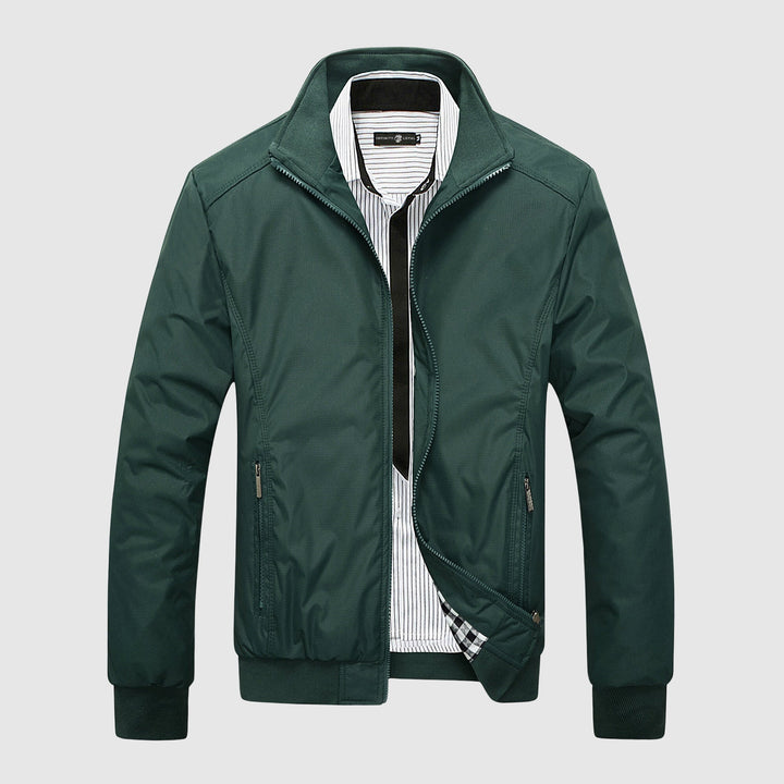 Casual men’s stand collar autumn jacket - HESTON MANOR