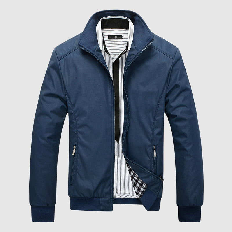 Casual men’s stand collar autumn jacket - HESTON MANOR