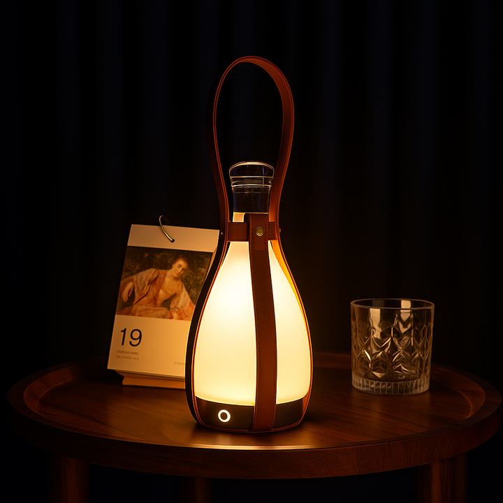 Nordic Glass Bottle LED Table Lamp