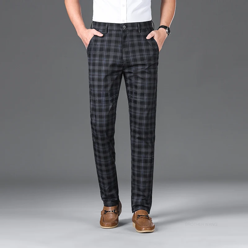 Classic Fit Stretch Pants - HESTON MANOR