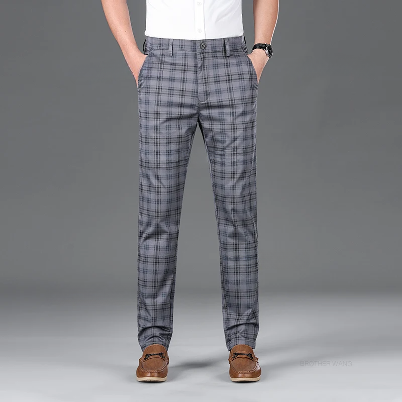 Classic Fit Stretch Pants - HESTON MANOR