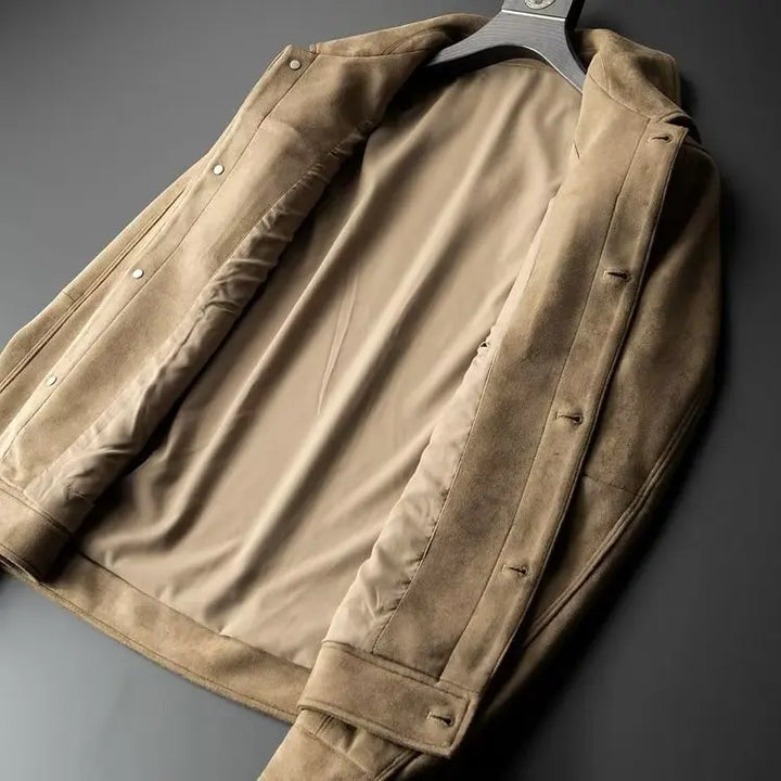 Men’s Soft-Texture Button Jacket