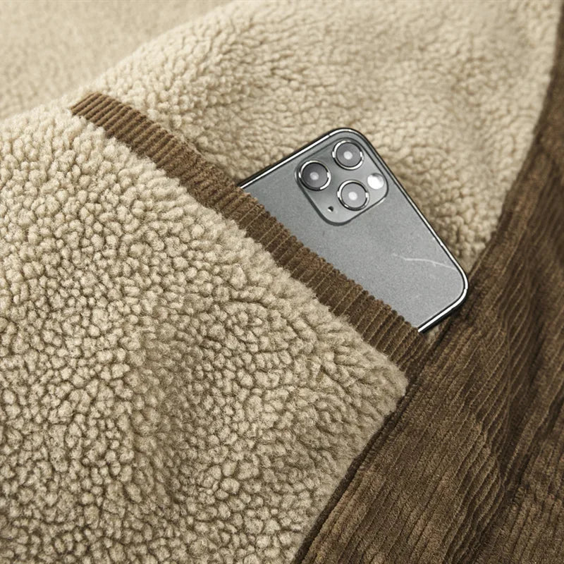 Men’s Sherpa-Lined Corduroy Jacket