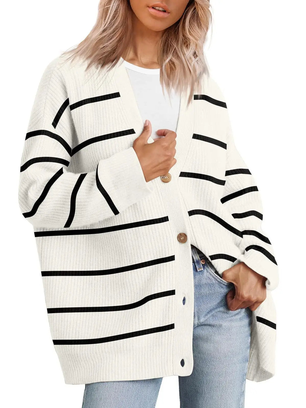 Women’s Oversized Knit Cardigan - Heston Manor