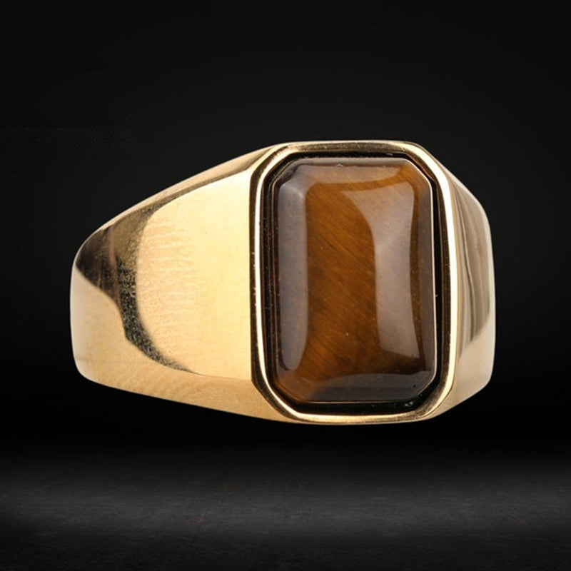 Tiger Eye Gemstone Ring - HESTON MANOR