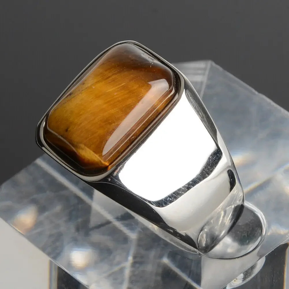 Tiger Eye Gemstone Ring - HESTON MANOR