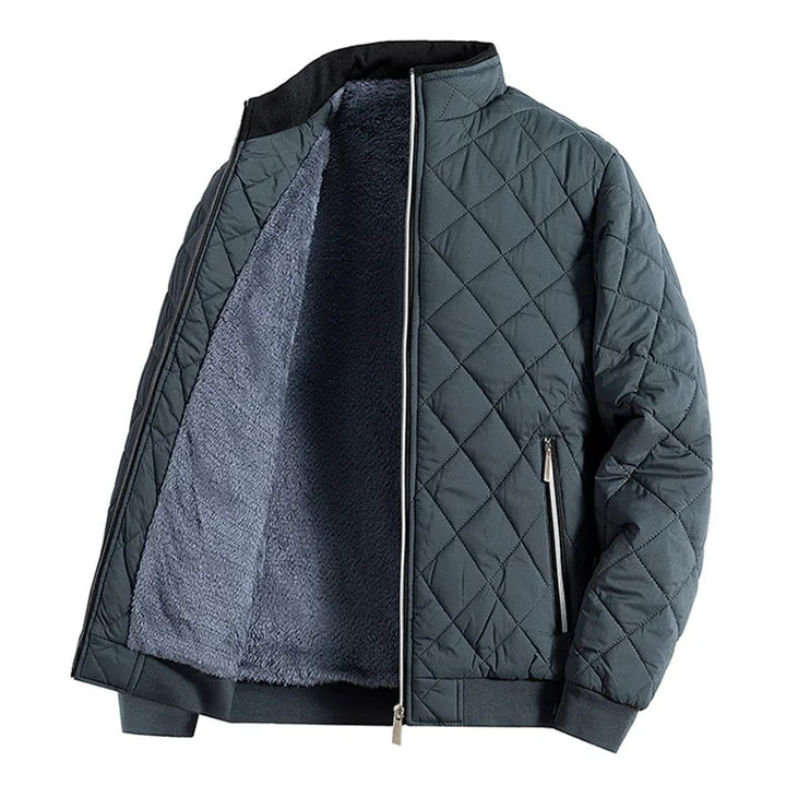 Men’s Quilted Stand-Collar Jacket - Heston Manor