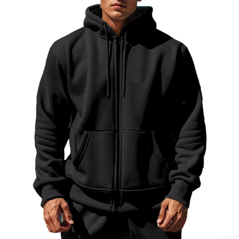 Men’s Zip-Up Hooded Sweatshirt
