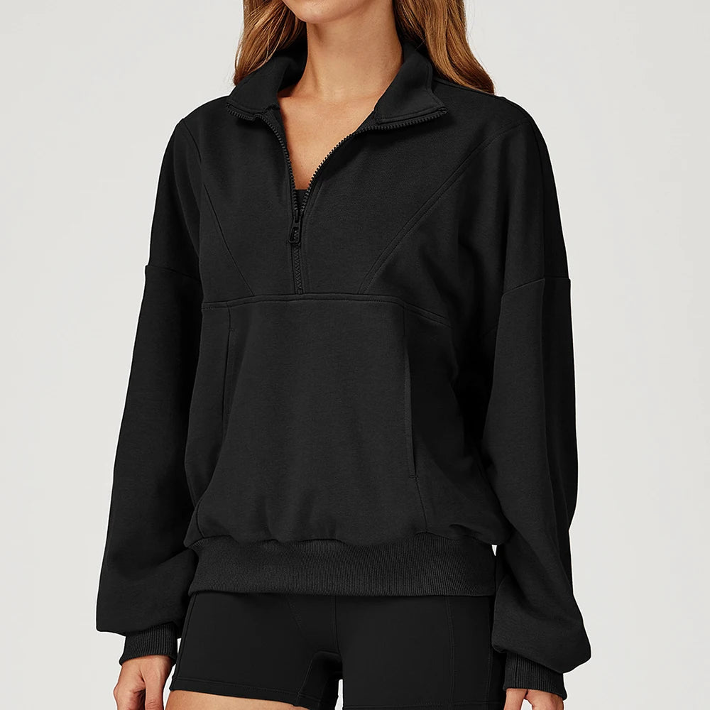 Women’s Half-Zip Long Sleeve Athletic Top