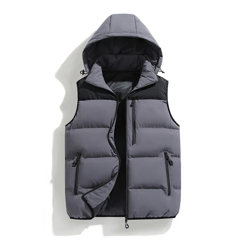 Men’s Hooded Puffer Vest - Heston Manor
