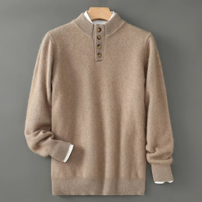 Men’s Mink Cashmere Sweater - Heston Manor
