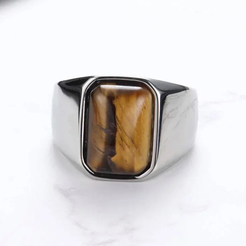 Tiger Eye Gemstone Ring - HESTON MANOR