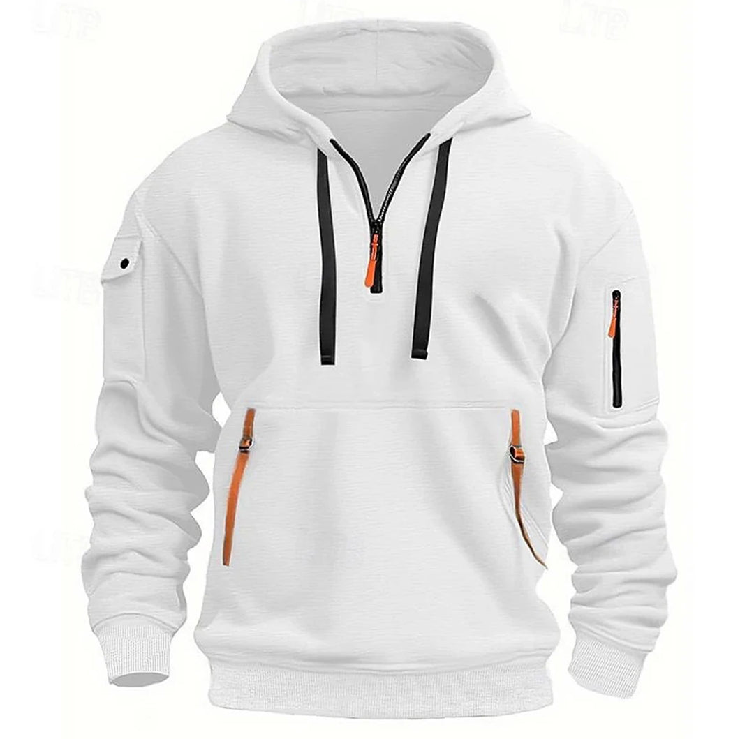 Men’s Utility Half-Zip Hooded Sweatshirt