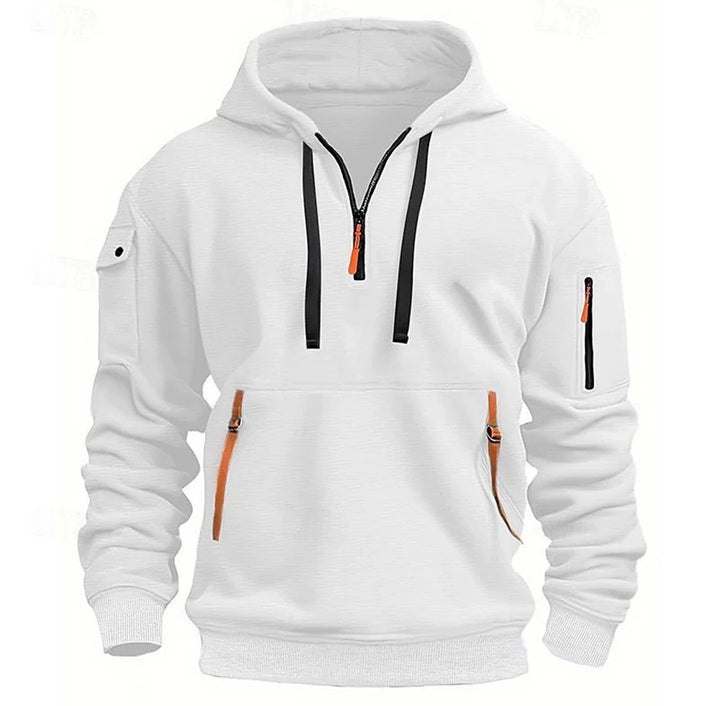 Men’s Utility Half-Zip Hooded Sweatshirt