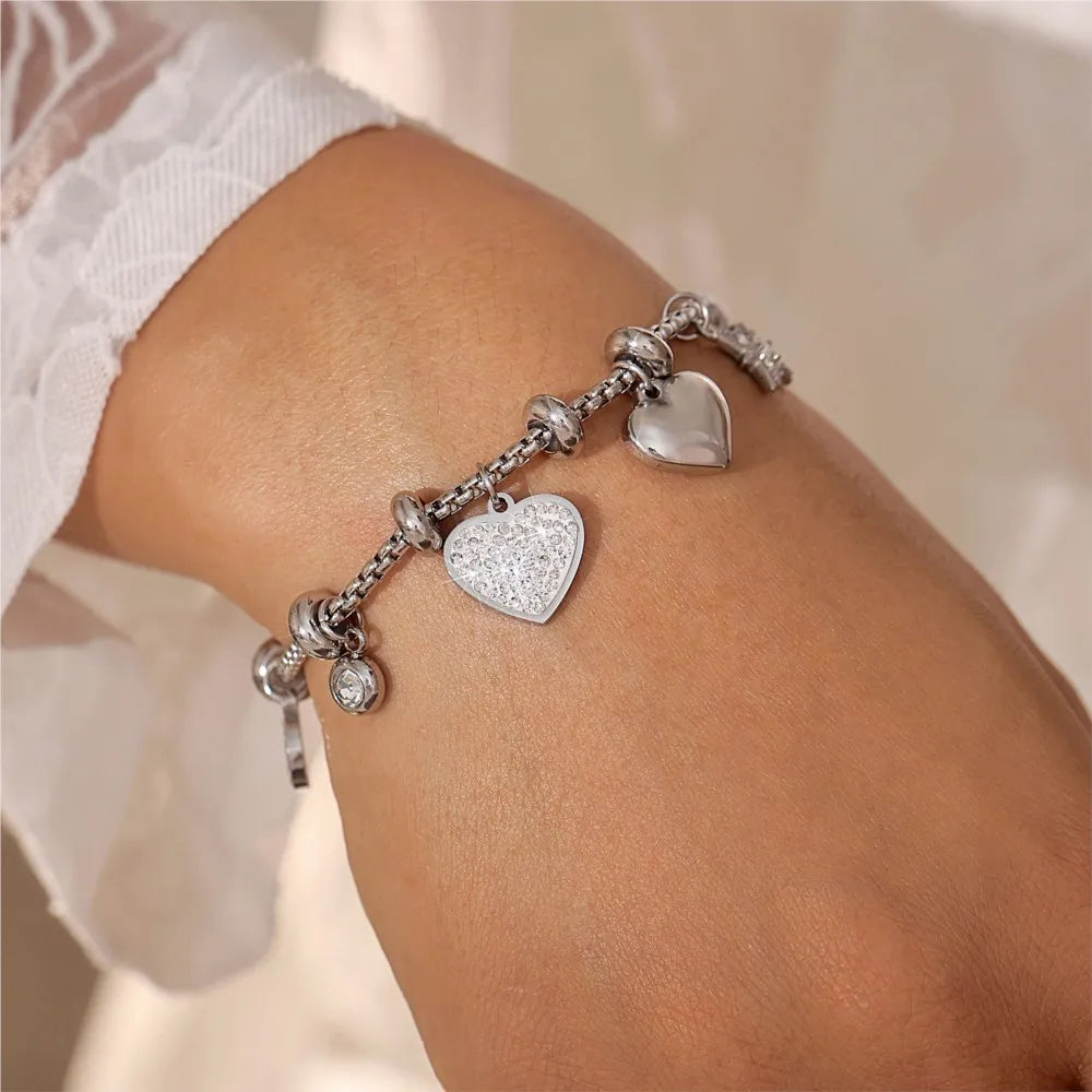 Twinkling Heart Charm Bracelet - HESTON MANOR
