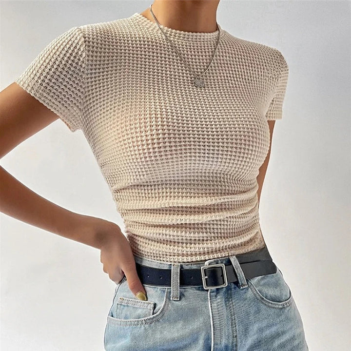 Waffle Knit Short Sleeve - HESTON MANOR