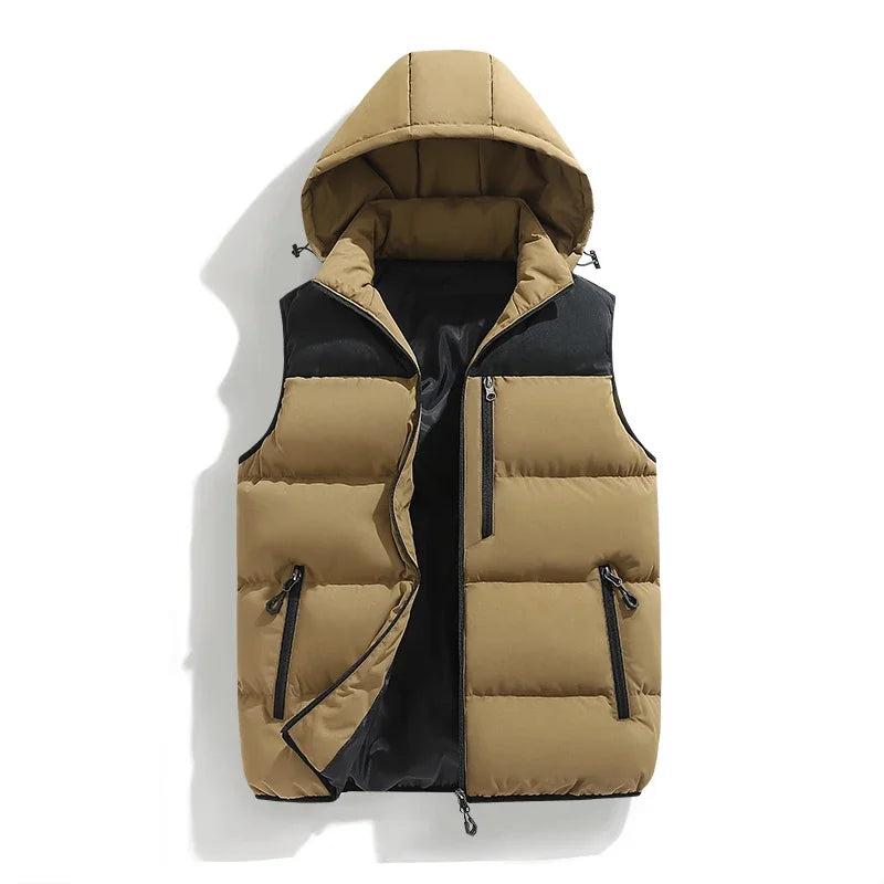 Men’s Hooded Puffer Vest - Heston Manor
