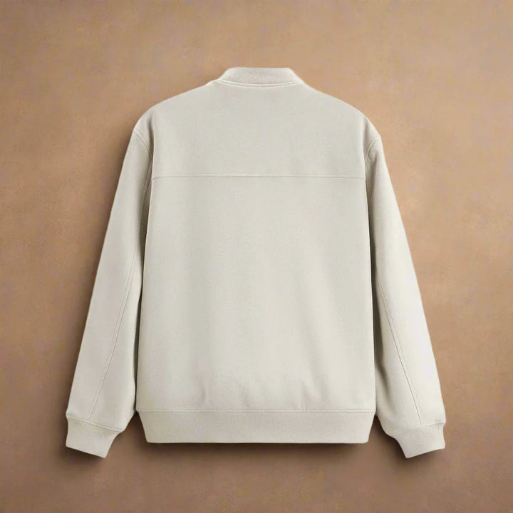 Men’s Suede-Look Zip Bomber Jacket