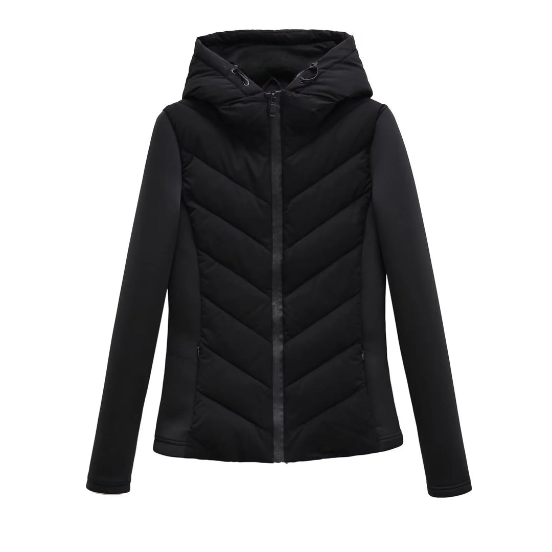 Women’s Lightweight Softshell Puffer Jacket with Hood