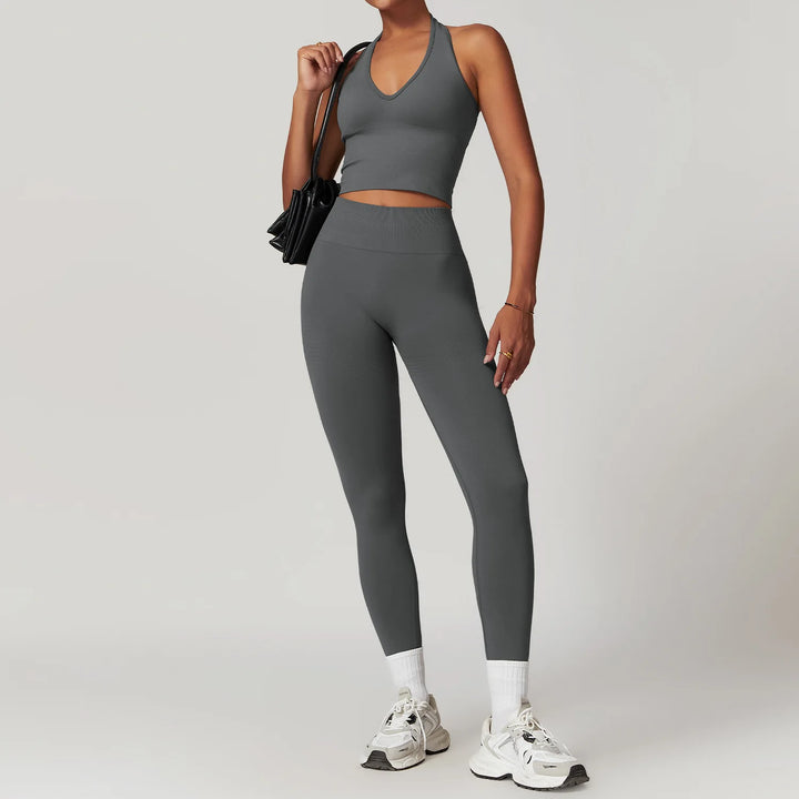 Women’s Sports Bra & High Waist Leggings Set