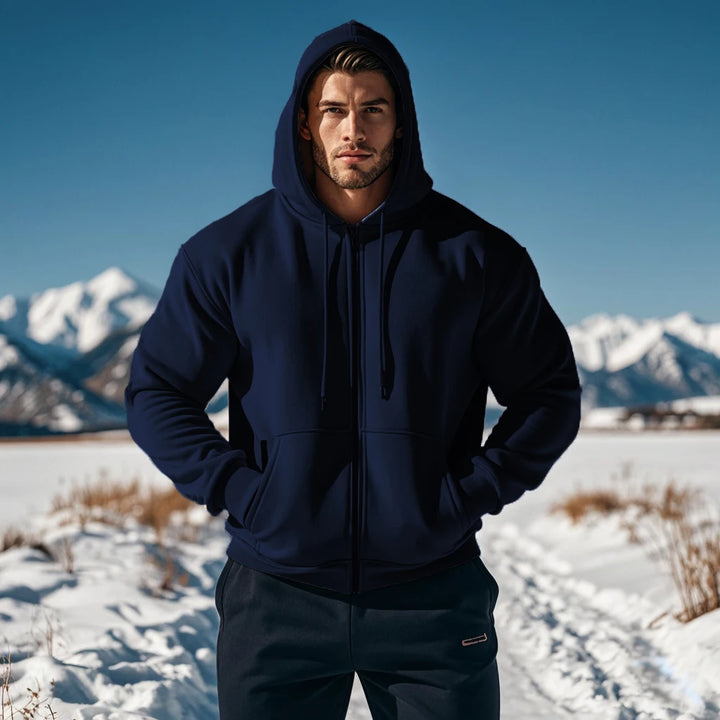 Men’s Zip-Up Hooded Sweatshirt
