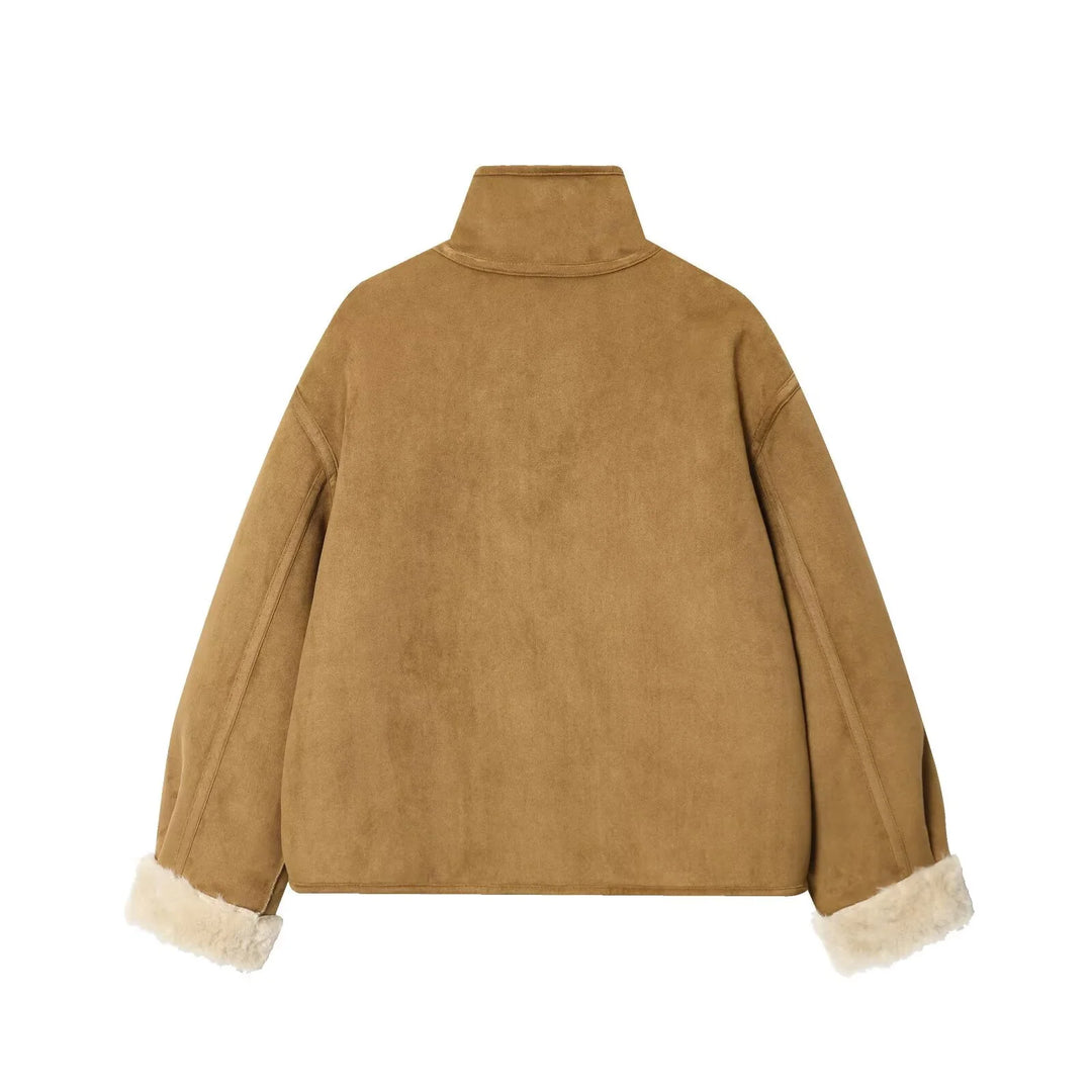 Women’s Reversible Faux-Shearling Coat