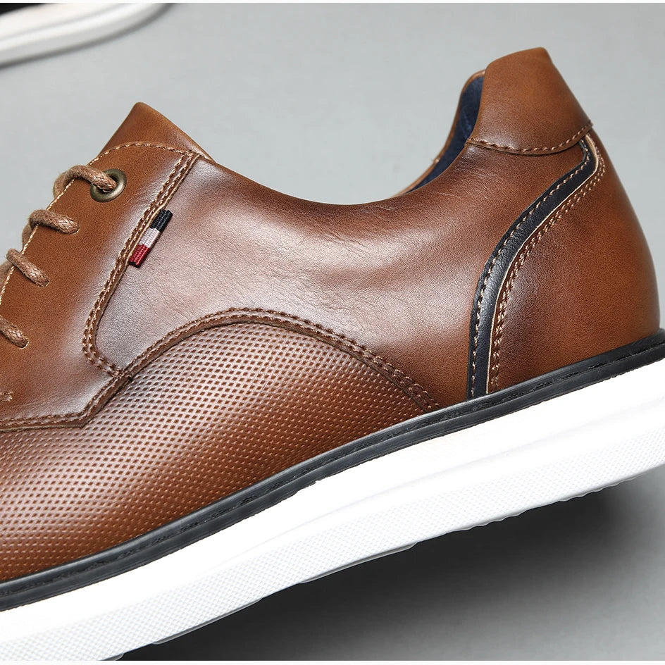 Breathable Leather Oxford - HESTON MANOR