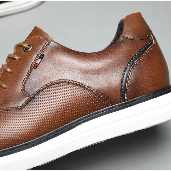 Breathable Leather Oxford - HESTON MANOR
