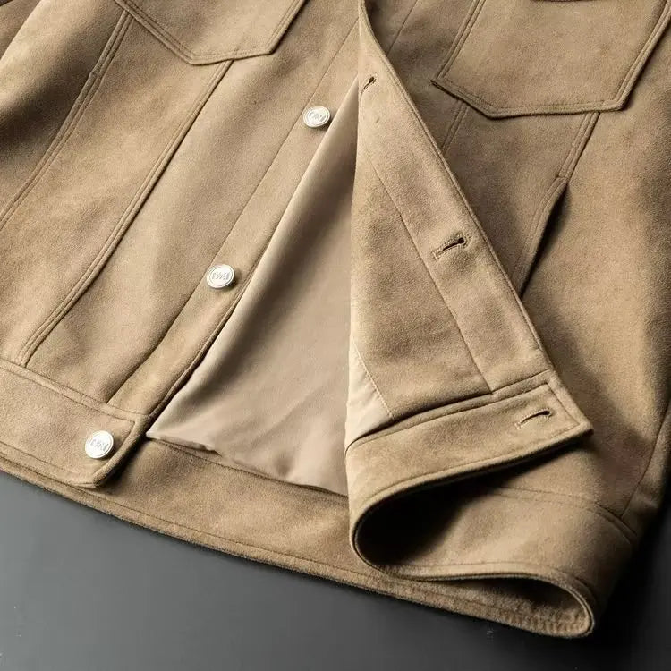 Men’s Soft-Texture Button Jacket