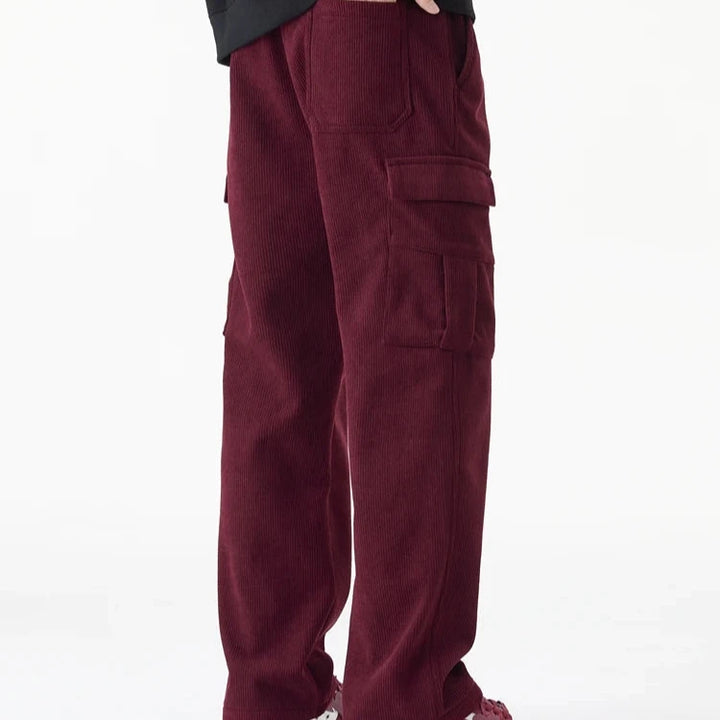 Fleece Lined Corduroy Pants - HESTON MANOR