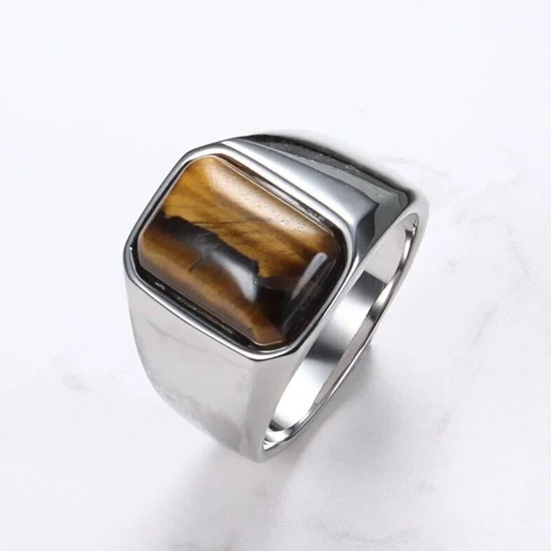 Tiger Eye Gemstone Ring - HESTON MANOR