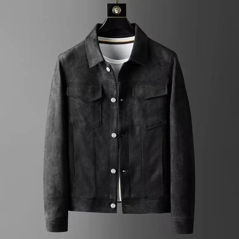 Men’s Soft-Texture Button Jacket