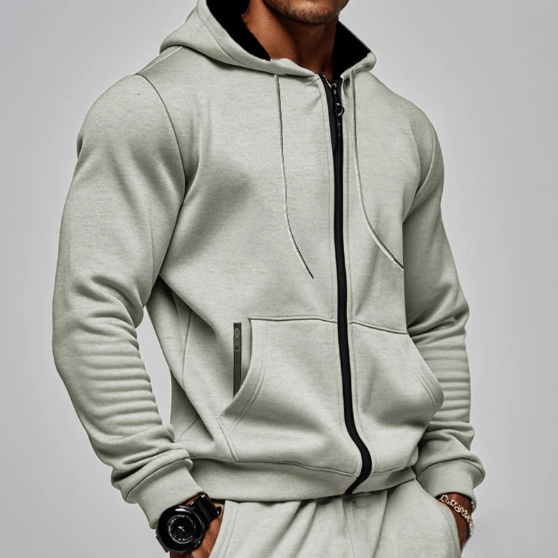 Men’s Zip-Up Hooded Sweatshirt
