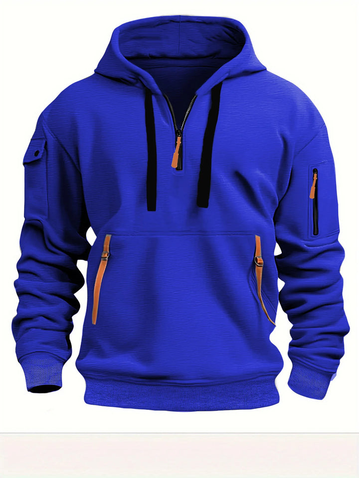 Men’s Utility Half-Zip Hooded Sweatshirt