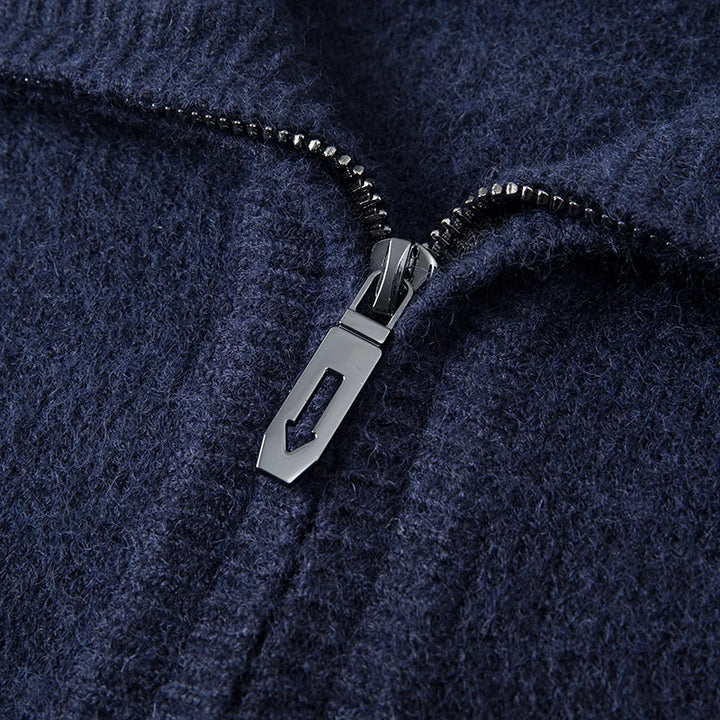 Cashmere Quarter Zip Sweater - HESTON MANOR