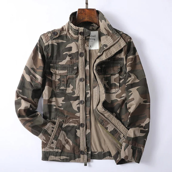 Men's Denim Utility Style Field Jacket