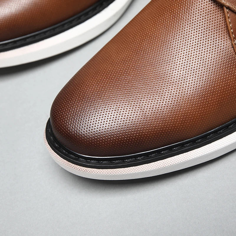 Breathable Leather Oxford - HESTON MANOR
