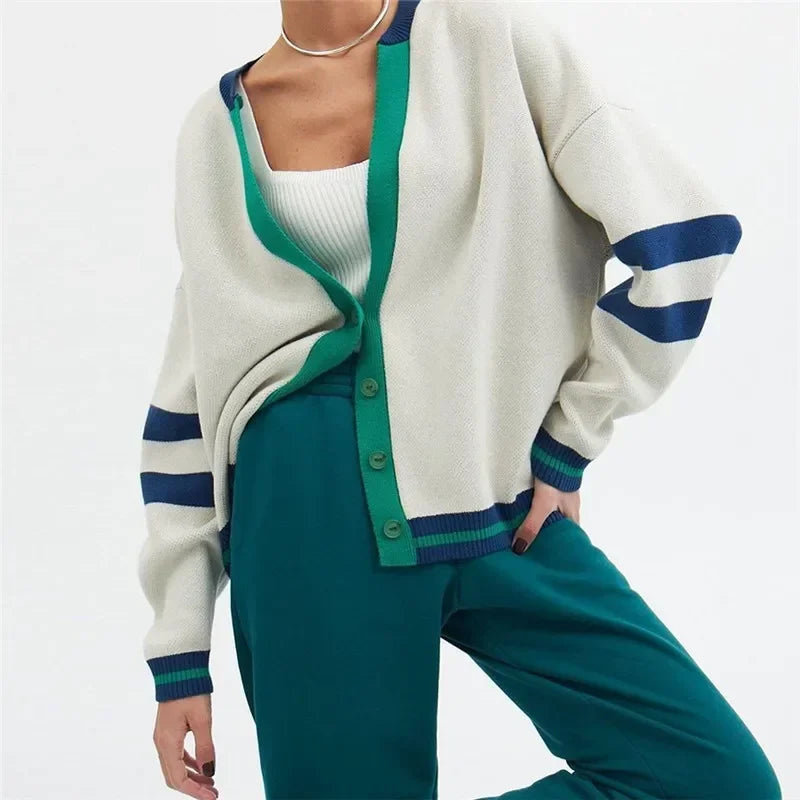 Cozy V-Neck Cardigan - HESTON MANOR