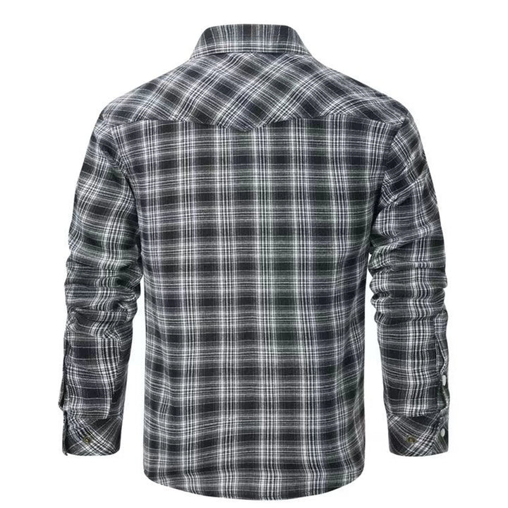 Men’s Western Red Plaid Flannel Shirt - Heston Manor