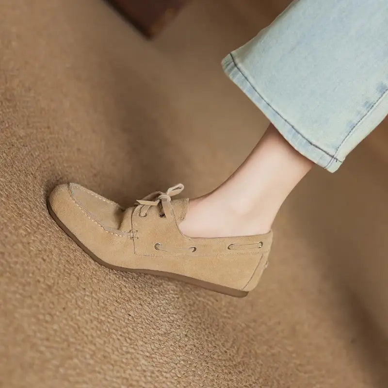 Women’s Suede Boat Shoes - Heston Manor
