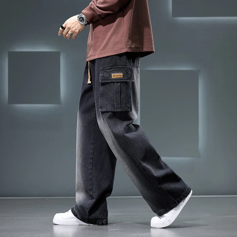 Wide Leg Cargo Pants - HESTON MANOR